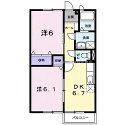 サンシャイン２２Ａの物件間取画像